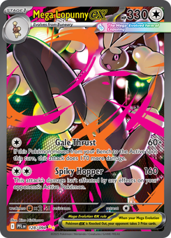 Mega Lopunny ex - Phantasmal Flames 128 Pokemon TCG Card
