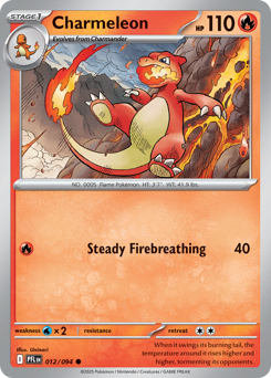 Charmeleon - Phantasmal Flames 12 Pokemon TCG Card