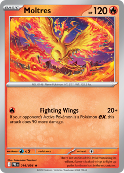 Moltres - Phantasmal Flames 14 Pokemon TCG Card