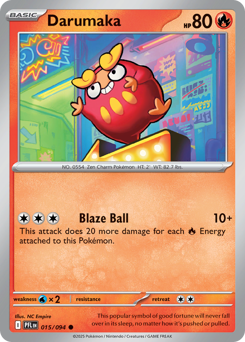 Darumaka - Phantasmal Flames 15 Pokemon TCG Card