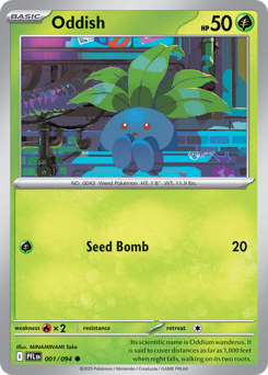 Oddish - Phantasmal Flames 1 Pokemon TCG Card