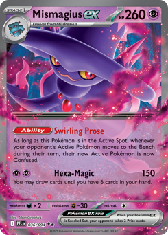 Mismagius ex - Phantasmal Flames 36 Pokemon TCG Card