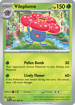 Vileplume - Phantasmal Flames 3 Pokemon TCG Card