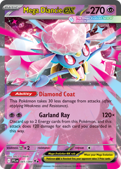Mega Diancie ex - Phantasmal Flames 41 Pokemon TCG Card