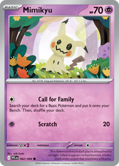Mimikyu - Phantasmal Flames 42 Pokemon TCG Card