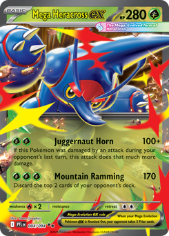 Mega Heracross ex - Phantasmal Flames 4 Pokemon TCG Card