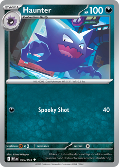 Haunter - Phantasmal Flames 55 Pokemon TCG Card