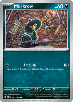 Murkrow - Phantasmal Flames 57 Pokemon TCG Card