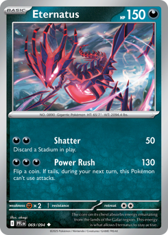 Eternatus - Phantasmal Flames 69 Pokemon TCG Card
