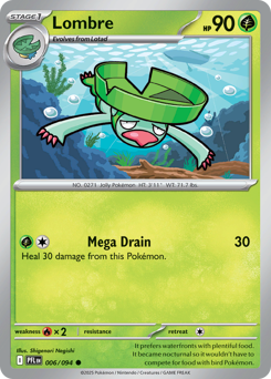 Lombre - Phantasmal Flames 6 Pokemon TCG Card