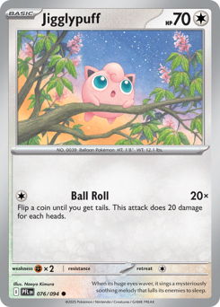 Jigglypuff - Phantasmal Flames 76 Pokemon TCG Card