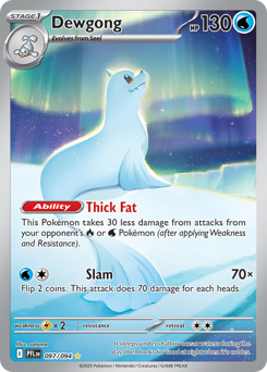 Dewgong - Phantasmal Flames 97 Pokemon TCG Card