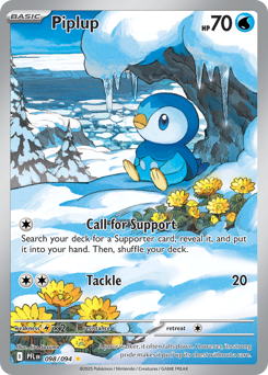 Piplup - Phantasmal Flames 98 Pokemon TCG Card