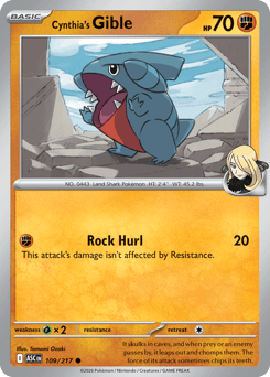 Cynthia's Gible - Ascended Heroes 109 Pokemon TCG Card