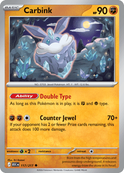Carbink - Ascended Heroes 117 Pokemon TCG Card