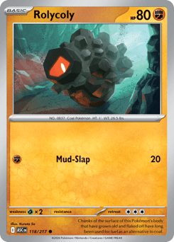 Rolycoly - Ascended Heroes 118 Pokemon TCG Card