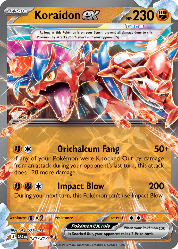 Koraidon ex - Ascended Heroes #121