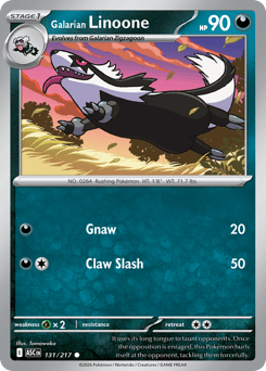 Galarian Linoone - Ascended Heroes 131 Pokemon TCG Card