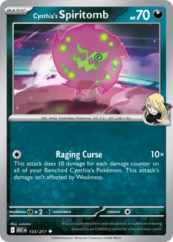 Cynthia's Spiritomb - Ascended Heroes 133 Pokemon TCG Card