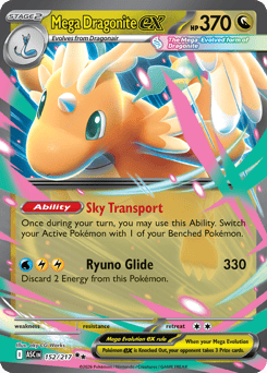 Mega Dragonite ex - Ascended Heroes 152 Pokemon TCG Card