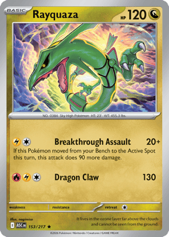 Rayquaza - Ascended Heroes 153 Pokemon TCG Card