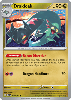 Drakloak - Ascended Heroes 159 Pokemon TCG Card