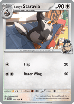 Larry's Staravia - Ascended Heroes 169 Pokemon TCG Card