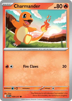Charmander - Ascended Heroes 20 Pokemon TCG Card