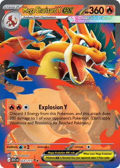 Mega Charizard Y ex - Ascended Heroes 22 Pokemon TCG Card
