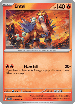 Entei - Ascended Heroes 25 Pokemon TCG Card
