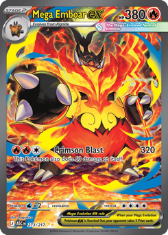 Mega Emboar ex - Ascended Heroes 273 Pokemon TCG Card