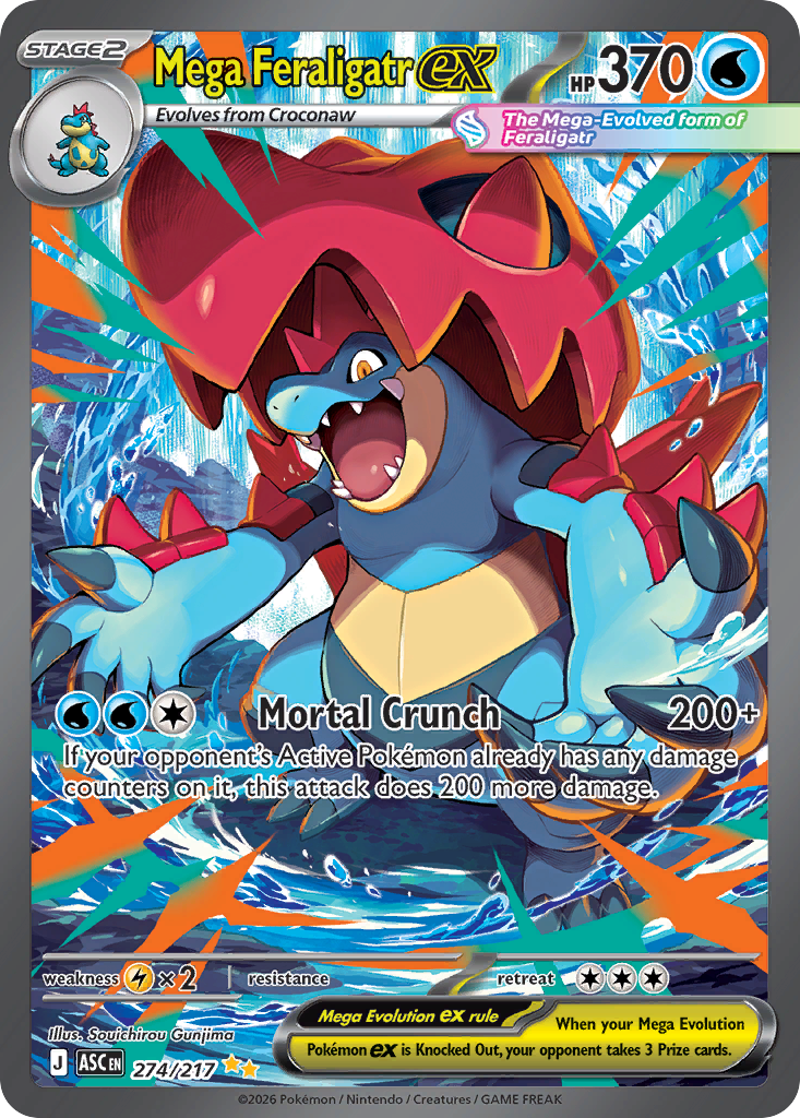 Mega Feraligatr ex - Ascended Heroes #274