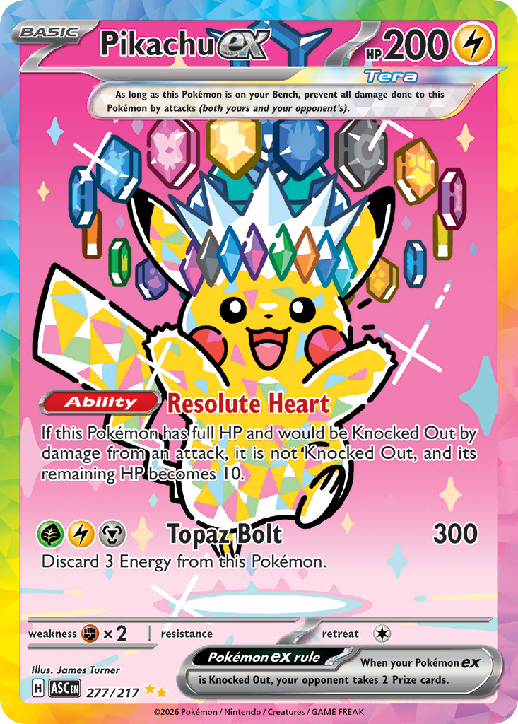Pikachu ex - Ascended Heroes #277