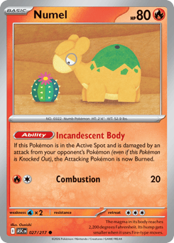 Numel - Ascended Heroes 27 Pokemon TCG Card