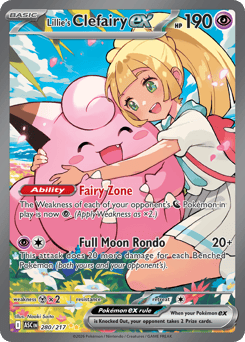 Lillie's Clefairy ex - Ascended Heroes 280 Pokemon TCG Card