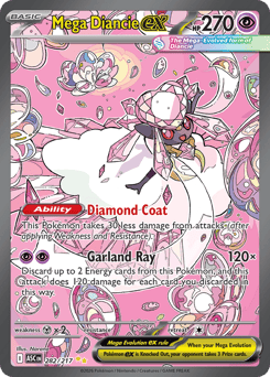 Mega Diancie ex - Ascended Heroes 282 Pokemon TCG Card