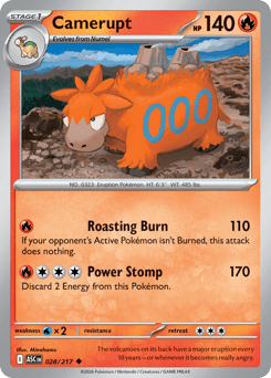 Camerupt - Ascended Heroes 28 Pokemon TCG Card