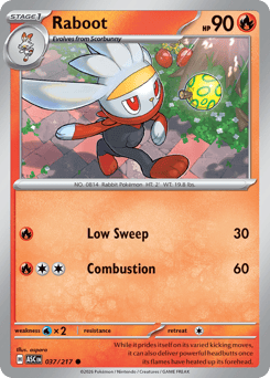 Raboot - Ascended Heroes 37 Pokemon TCG Card