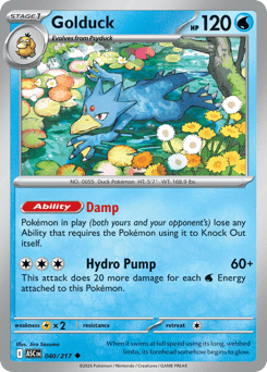 Golduck - Ascended Heroes 40 Pokemon TCG Card