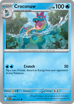 Croconaw - Ascended Heroes 42 Pokemon TCG Card