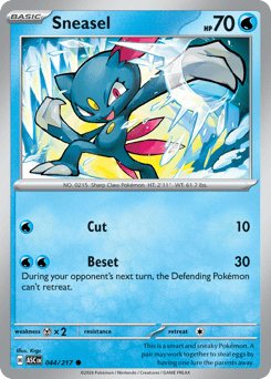 Sneasel - Ascended Heroes 44 Pokemon TCG Card