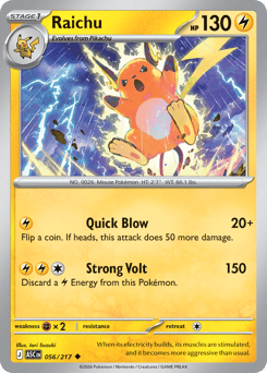 Raichu - Ascended Heroes 56 Pokemon TCG Card