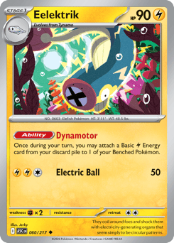 Eelektrik - Ascended Heroes 60 Pokemon TCG Card