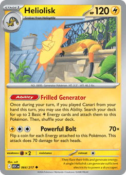 Heliolisk - Ascended Heroes 64 Pokemon TCG Card