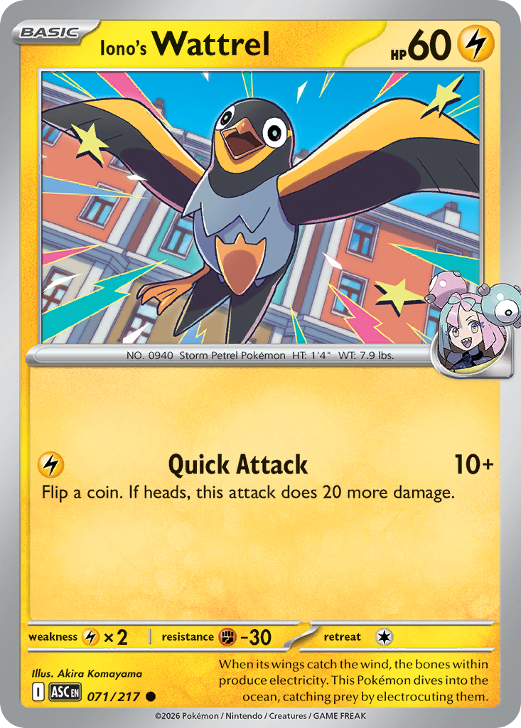 Iono's Wattrel - Ascended Heroes #71