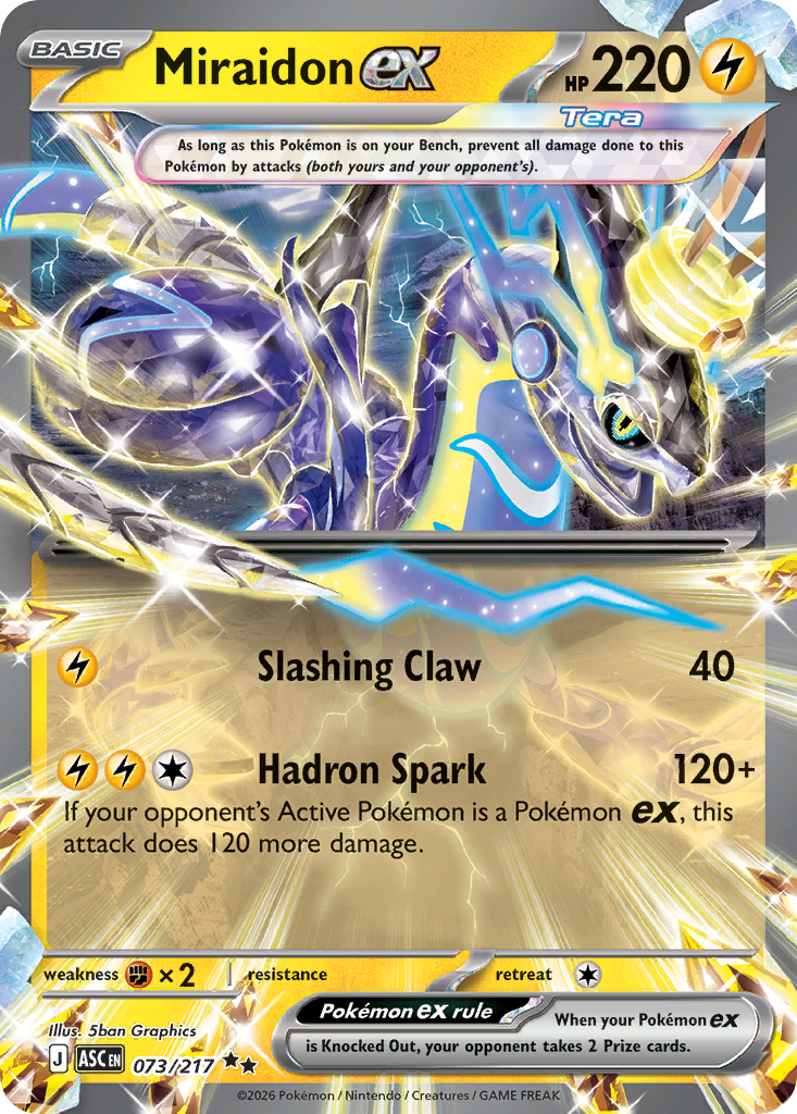 Miraidon ex - Ascended Heroes #73