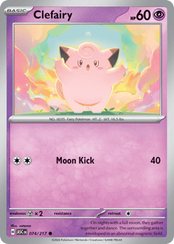 Clefairy - Ascended Heroes 74 Pokemon TCG Card