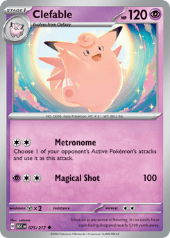 Clefable - Ascended Heroes 75 Pokemon TCG Card