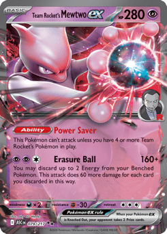 Team Rocket's Mewtwo ex - Ascended Heroes 79 Pokemon TCG Card