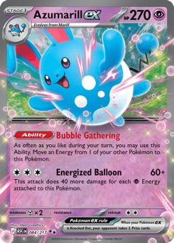 Azumarill ex - Ascended Heroes 84 Pokemon TCG Card